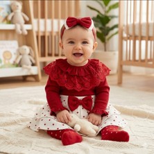 Mini Cayzen Baby Kız Bebek Helena Etekli 4lü Takım