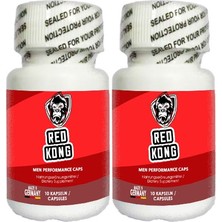 Guzzy Red Kong: 1 Ad. Erkeğin Performansına Çok Özel Formüllü 10 Lu Destekleme