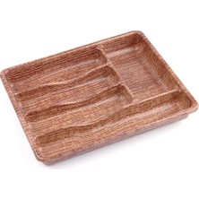 Ahşap Renk - 5 Bölmeli Çekmece Içi Kaşıklık 36X29CM