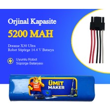 Ümit Maker Dreame X30 Ultra Robot Süpürge 5200 Mah Batarya