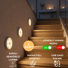 Homing 3 Adet Sarjlı Sensörlü LED Işık 242671