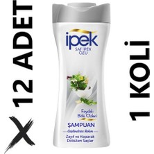İpek Ipek Saf Ipek Özü Faydalı Bitki Özleri Şampuan 12 x 480 ml