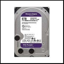 Wd Purple, WD64PURZ, 3.5", 6tb, 256MB, 5400 Rpm, 7/24 Güvenlik, HDD (Türkiye Distribütörü Garantili)