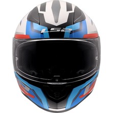 Ls2 Rapıd 2 Hyper Beyaz-Mavi-Kırmızı Kask