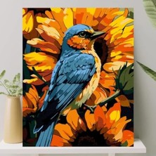 Aesco Sayılarla Boyama Tuval Seti Fırça ve Boya Dahil (40X50 Cm)