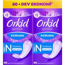 Orkid Günlük Ped Dev Ekonomik Paket Normal 80 Adet Ped