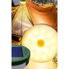 Ciyu Ticaret Solar Şarjlı 10 Metre Kamp Lambası Kamp Bahçe Aydınlatma 2'li Set LED Işık