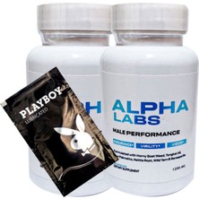 Guzzy Alpha Labs Erkeklere 2ADET 60 Lı Özel Perfor.mans Destekleme BRK:013+ Hediy.e Playboy Kayan Jel