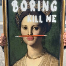 Musnig Dekoratif Sanatsal Çerçeveli Tablo Boring