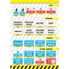 Starline Pvc 0,50 mm  Dikkat Köpek Var  Ikaz Levhası  - (2 Adet)