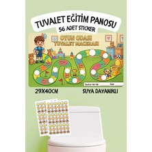 Alışveriş Kurdu Çocuklar Için Eğitici ve Eğlenceli Tuvalet Eğitimi Sticker Panosu 29X40CM
