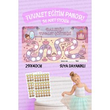 Alışveriş Kurdu Çocuklar Için Eğitici ve Eğlenceli Balerin Tuvalet Eğitimi Sticker Panosu 29X40CM