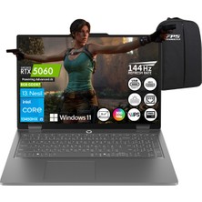 Lenovo Loq Essential I5-13450HX RTX5060 64GB Ram 512GB SSD 15.6" Fhd IPS W11 83SC000TTR Taşınabilir Bilgisayar