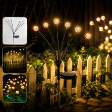 Maetheus 6 LED Fas Topu Güneş Enerjili Bahçe Lambası Solar Çim Yol Peyzaj Aydınlatma Dekoratif Işık Sıcak Beyaz