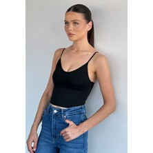 Gülseli Kadın V Yaka Ip Askılı Büstiyer P-00021940