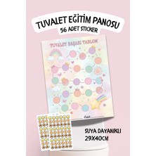 Alışveriş Kurdu Çocuklar Için Eğitici ve Eğlenceli Tuvalet Eğitimi Sticker Panosu 29X40CM