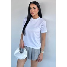 Gülseli Kadın Çift Yaka Basic Tişört P-00021701