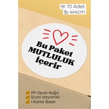 Alışveriş Kurdu Thank You Sticker Teşekkürler Etiketi Kargo Ambalaj Paketleme Etiketi 4x4 70 Adet