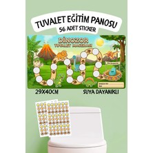 Alışveriş Kurdu Çocuklar Için Eğitici ve Eğlenceli Tuvalet Eğitimi Sticker Panosu 29X40CM