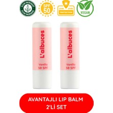 50 SPF Vanilla Lip Balm 2’li Set – Yüksek Güneş Koruması & Nem