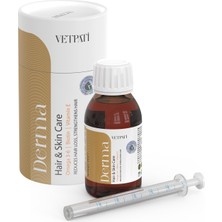 Vetpati Derma Tüy ve Deri Destek Kedi Köpek Omega 3-6 Biotin Vitamin E Kompleksi