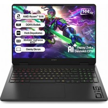 Hp Omen C12CPEA Amd Ryzen Aı 9 365 24 GB  4 Tbssd  RTX5060-8GB Windows 11 Home  16" Wuxga 144Hz C12CPEAAT59