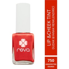 Reva Kırmızı Dudak & Yanak Renklendiricisi-lip & Cheek Tint Unexpected Desires No:750 10 ml