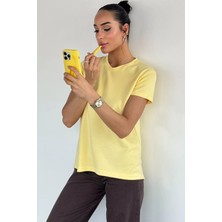Gülseli Kadın V Yaka Basic Tişört P-00021703