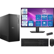 Dell Tower Essential QVT1260 Intel® Core™ İ7-14700 128GB Ddr5 512GB SSD Intel® UHD Graphics 770 Freedos +27" Fhd Monitör Tower Masaüstü Bilgisayar 27BTO014007F37+ZETTAUSBBELLEK