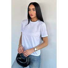 Gülseli Kadın Çift Yaka Basic Tişört P-00021701