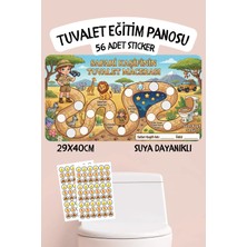 Alışveriş Kurdu Çocuklar Için Eğitici ve Eğlenceli Prenses Tuvalet Eğitimi Sticker Panosu 29X40CM