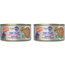 Supreme Cat Purrfect Tiftiklenmiş Ton Balıklı ve Somonlu Konserve Kedi Maması 70 gr (2 Paketi)