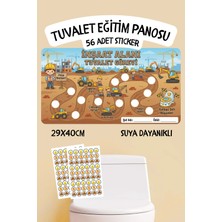 Alışveriş Kurdu Çocuklar Için Eğitici ve Eğlenceli Tuvalet Eğitimi Sticker Panosu 29X40CM