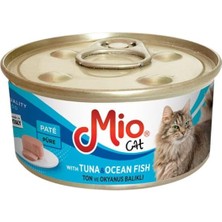Mio 85 gr Kedi Yaş Mama, Ton ve Deniz Balığı x 24 Adet