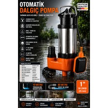 SCHUTZENGER Alman 3.5 Hp Foseptik Dalgıç Pompa Kirli Su Pompa Şamandıralı Dikine 8mt