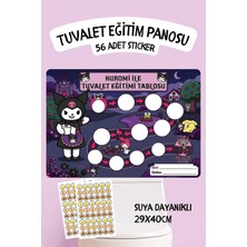 Alışveriş Kurdu Çocuklar Için Eğitici ve Eğlenceli Tuvalet Eğitimi Sticker Panosu 29X40CM