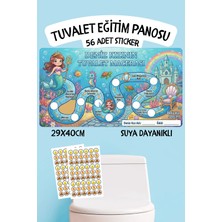Alışveriş Kurdu Çocuklar Için Eğitici ve Eğlenceli Tuvalet Eğitimi Sticker Panosu 29X40CM