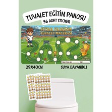 Alışveriş Kurdu Çocuklar Için Eğitici ve Eğlenceli Tuvalet Eğitimi Sticker Panosu 29X40CM