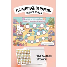 Alışveriş Kurdu Çocuklar Için Eğitici ve Eğlenceli Tuvalet Eğitimi Sticker Panosu 29X40CM