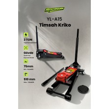 Reschmann R-YL-A15 Profesyonel Timsah Kriko (3 Ton - Alçak Profil)