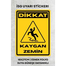 Alışveriş Kurdu Kaygan Zemin Uyarı Ikaz Etiketi - Folyo Etiket