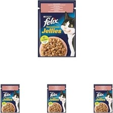 Felix Sensation Somon & Karidesli Kedi Yaş Mama 85 gr (4 Paketi)