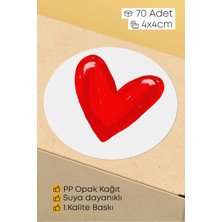 Alışveriş Kurdu 70 Adet Hediye Paketi Sticker Seti Etiket Paketleme 4x4 70 Adet