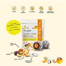 Fropie Kids Vitamin Topları - Hindistan Cevizi Kaplı & Kaju Ezmeli 80 gr