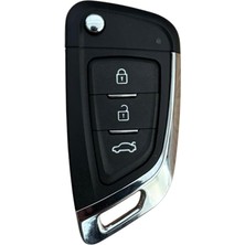 Autohan Keys Bmw Tipi Kumanda Kabı, 3 Buton, Flip Anahtar Kasası