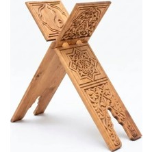 Camimarket Ahşap Rahle Oymalı - Battal - 75CM Oymalı Ahşap Rahle
