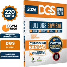 Karakutu Yayınları 2026 FULL DGS SAYISAL ÖSYM Çıkmış Soru Bankası Son 15 Yıl Sadece DGS PDF/Video Çözümlü