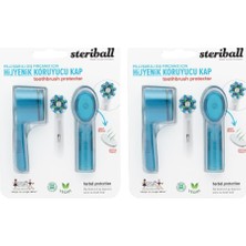 Sterıball Şarjlı ve Pilli Diş Fırçaları Için Hijyenik Diş Fırçası Koruma Kabı-2'li Mavi 2li Paket