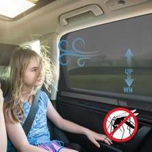 Araç Yan Cam Güneşlik Perdesi Güneş Önleyici Aksesuar Uv Işıklardan Koruma Sineklerden Koruma Oto Güneşlik Anne Bebek Çocuk Perde Arka Koltuk Emzirme Örtüsü ve Mahremiyet Sağlayan (1)