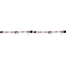 Yavru Kedi Boyun Tasması, Zilli, Bej, 16-32CM (2 Paketi)